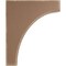 Ekena Millwork 5 1/4"W x 10"D x 12"H Clarksville Wood Vintage Decor Bracket, Weathered Brown BKTWD05X10X12CVBR - alternate 2